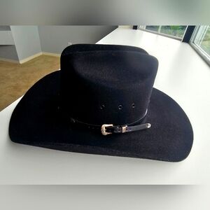 Bailey Stampede Black Western Hat Size 7 1/8
